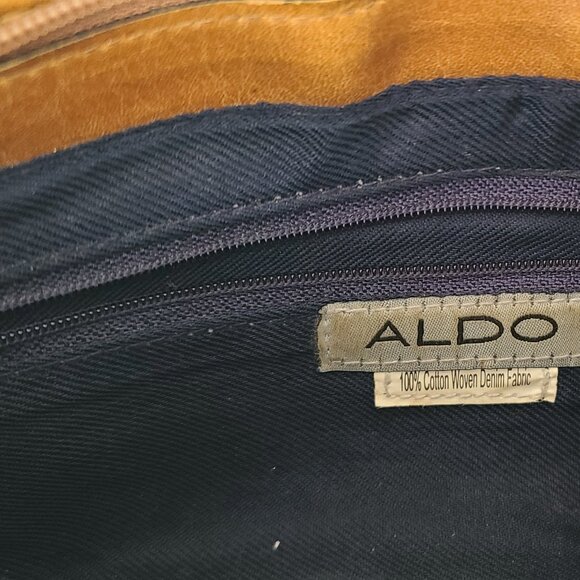 Vintage ALDO patchwork denim mini shoulder bag Y2K RARE - Picture 3 of 7